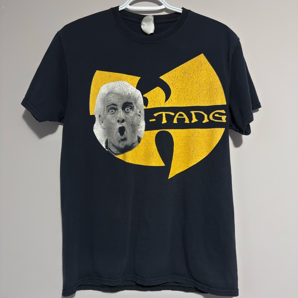 Wu-Tang Clan Black and Yellow Graphic T-Shirt